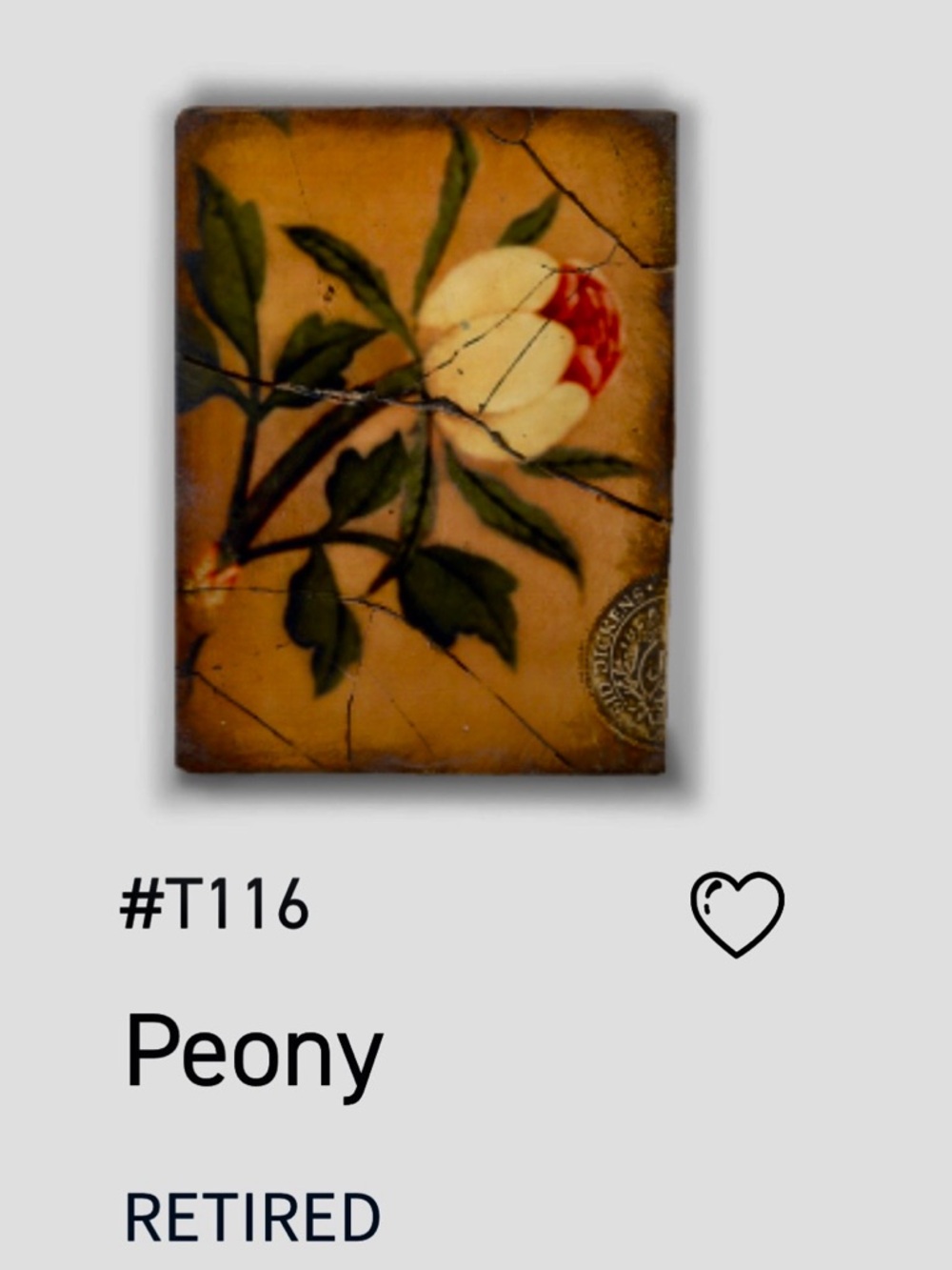 Sid Dickens Floral Tile Art - Pink Peony - Picture 2 of 4